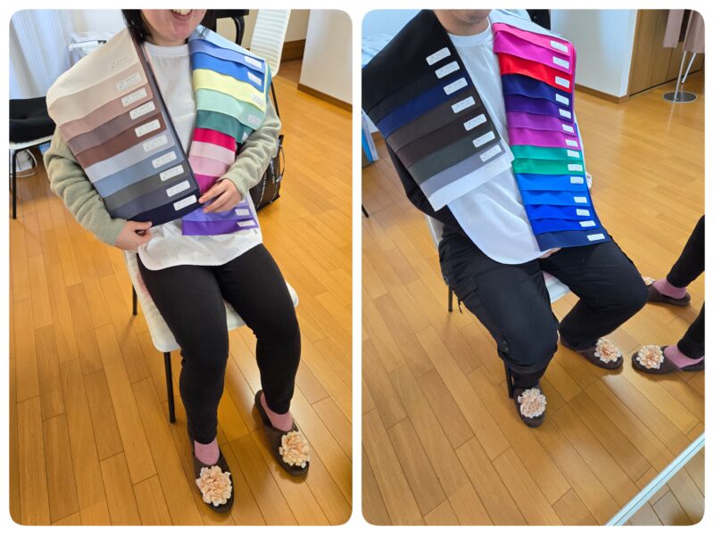 名古屋市/カップルトータルコース/パーソナルカラー、骨格、顔タイプ診断