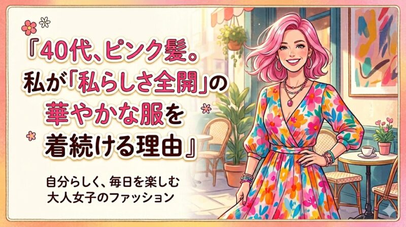 39才、ピンク髪。私が『私らしさ全開』の華やかな服を着続ける理由